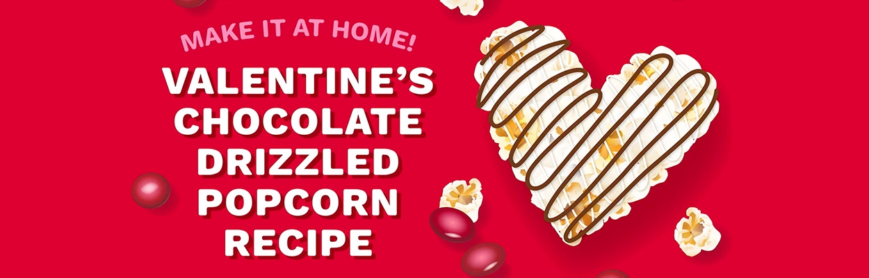 Make Chocolate-Drizzled Popcorn for Valentine's Day image